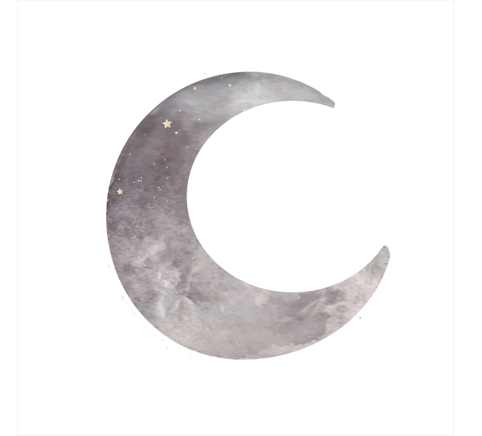 Grote maan muursticker