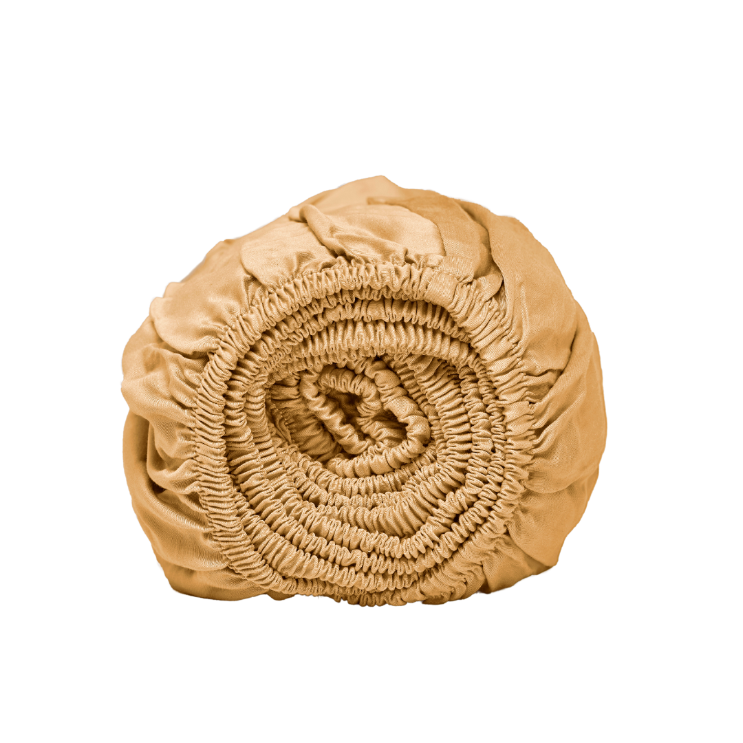 Coco & Cici Bamboe Hoeslaken Okergeel | 160x200x30