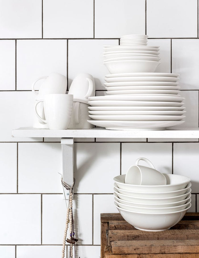 vtwonen Kommen - Set van 6 - Wit - Porselein - Ø 12.5cm