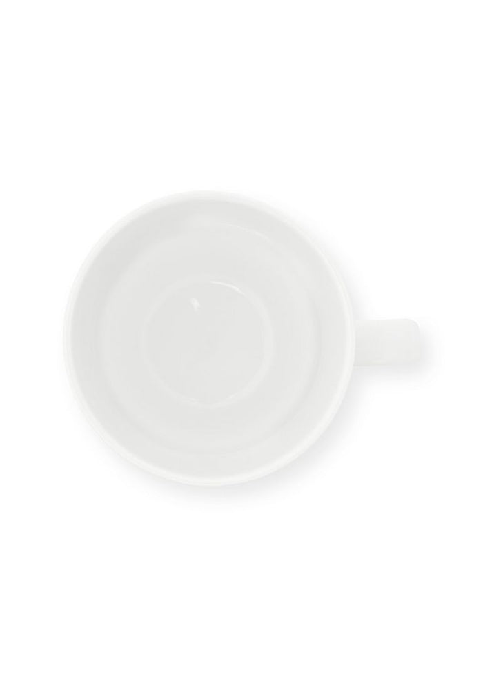 vtwonen Mokken met Oor - Set van 6 - Wit - Porselein - 250ml