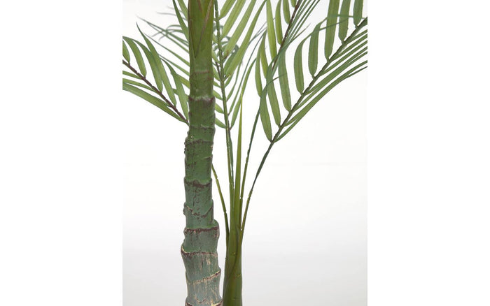 Kave Home - Kunstmatige palmboom met zwarte plantenpot 70 cm