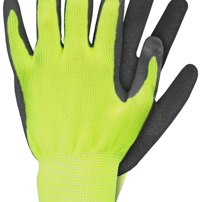 Talen Tools - Werkhandschoenen - Latex - Geel - Maat M - Goede grip