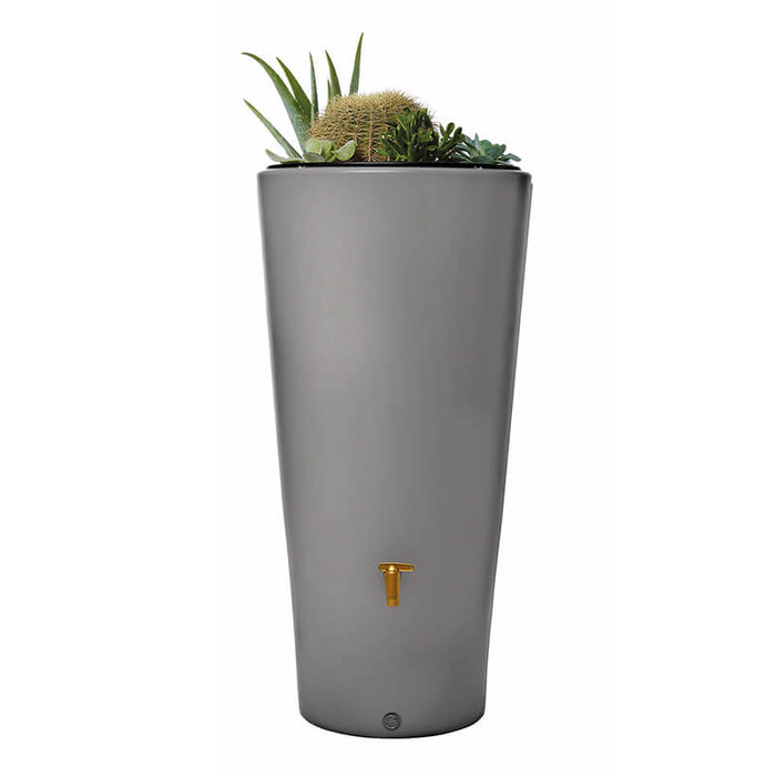 Garantia - Regenton Vaso Lichtgrijs - 220 liter - 2 in 1 + Vulautomaat