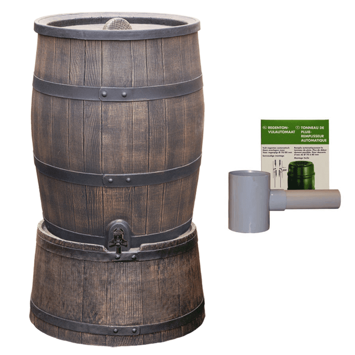 Roto - Regentonset Roto 120 liter + voet + vulautomaat