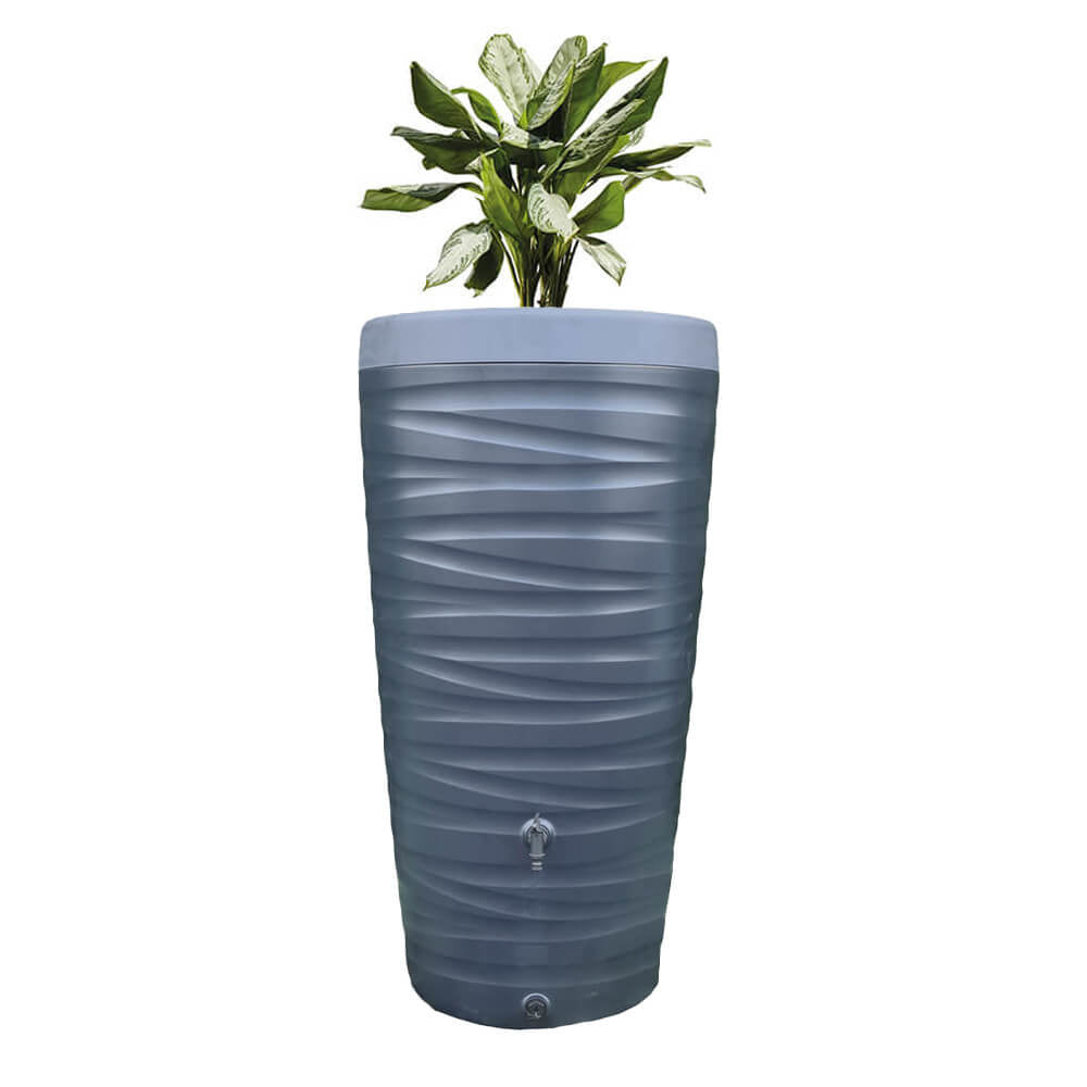 Tuinartikelen.nu - Regenton Wave - 240 liter - Antraciet