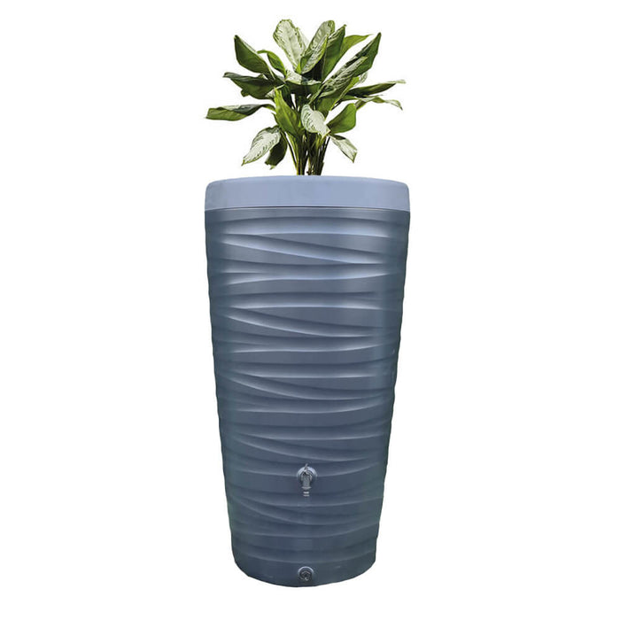 Tuinartikelen.nu - Regenton Wave - 240 liter - Antraciet