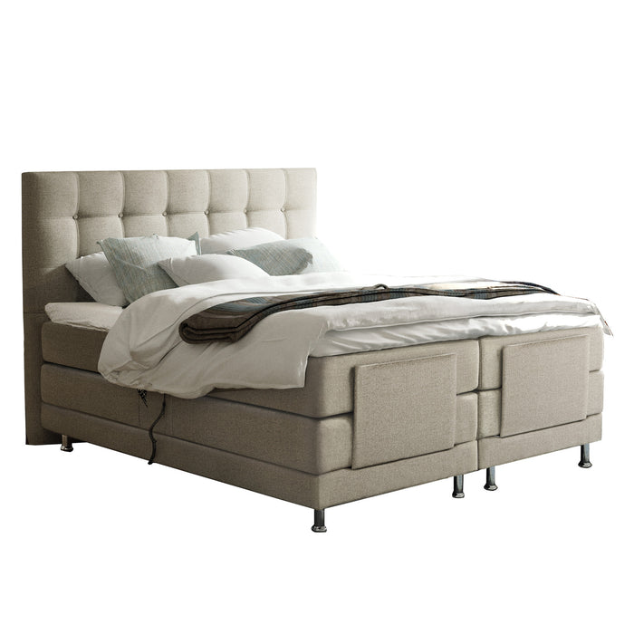 Elektrische Boxspring Arizona Compleet - beige