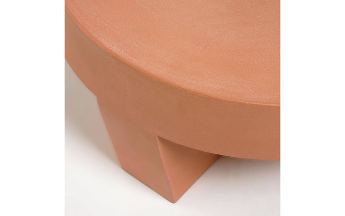 Kave Home - Vilena koffietafel terracotta Ø 60 cm