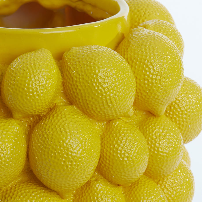 Light & Living - Vaas LEMON - Ø23.5x33cm - Geel