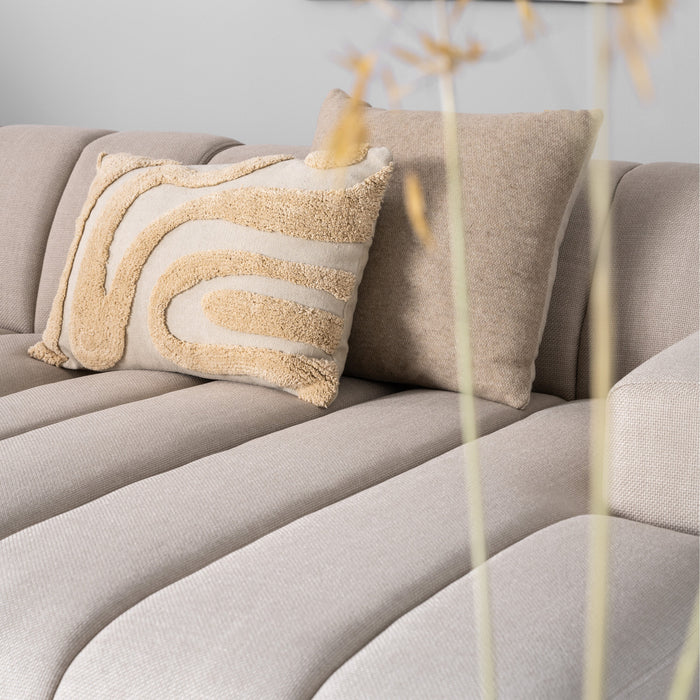 by fonQ Cloud Hoekbank met Chaise Longue Rechts - Beige