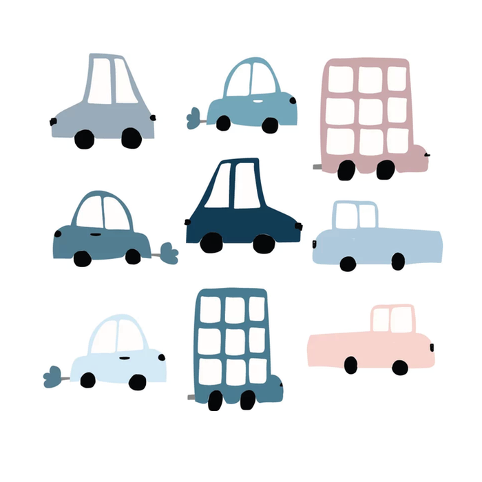 LM Baby Art auto muursticker set | 9 verschillende auto stickers