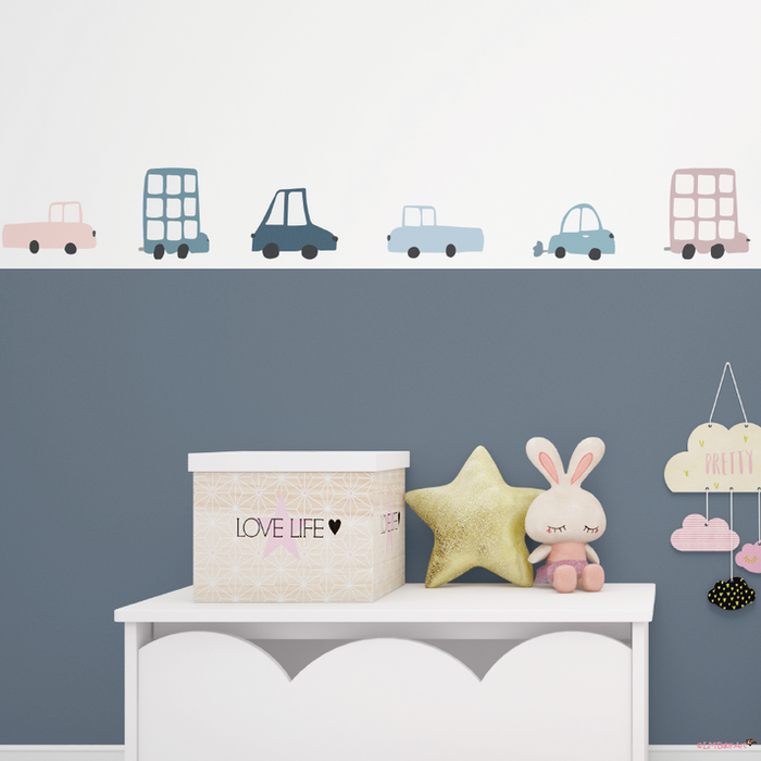 LM Baby Art auto muursticker set | 9 verschillende auto stickers