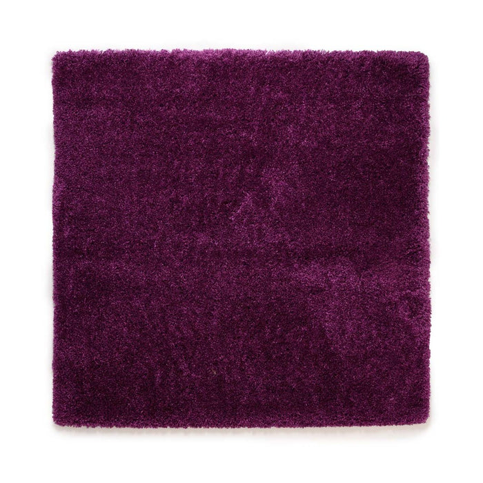 Tapeso Vierkant hoogpolig vloerkleed - Cozy Shaggy - paars - 300x300