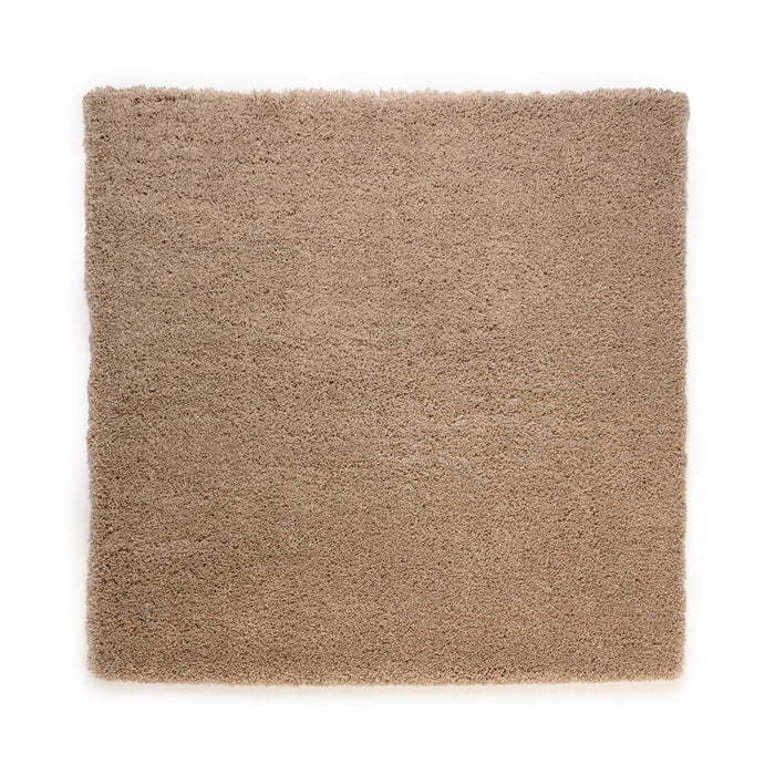 Tapeso Vierkant hoogpolig vloerkleed - Cozy Shaggy - beige - 200x200