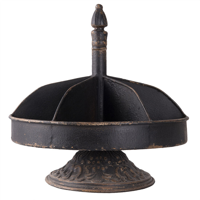 Clayre & Eef Etagère Ø 30x30 cm Zwart IJzer