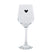 Clayre & Eef Wijnglas Hart 300 ml Transparant Glas