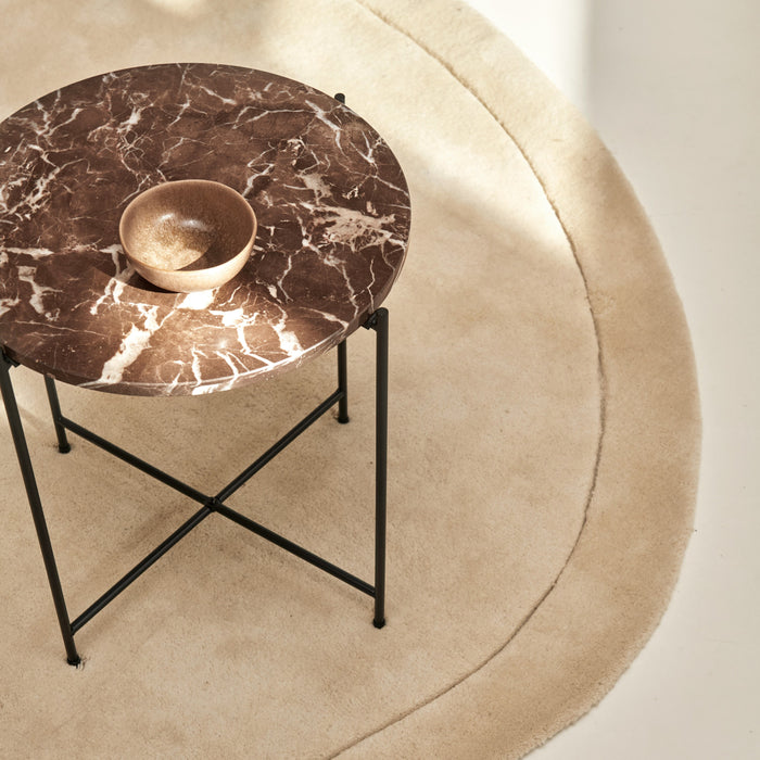 by fonQ Dainty Bijzettafel Ø 42 cm - Bruin