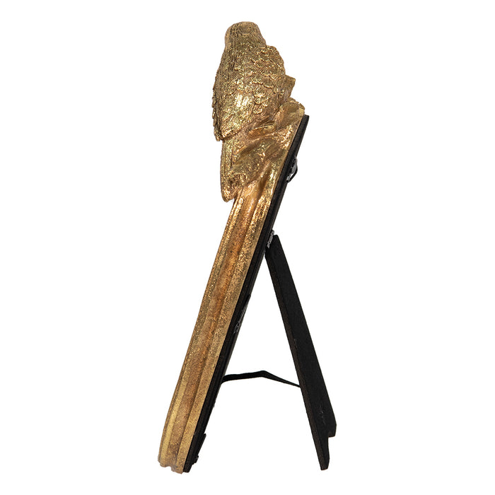 Clayre & Eef Fotolijst 10x15 cm Goudkleurig Polyresin Vogel