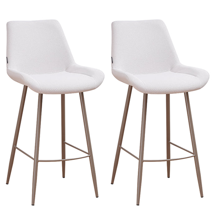 Bronx71 Scandinavische barkruk Maud gerecyclede stof off white 74 cm -