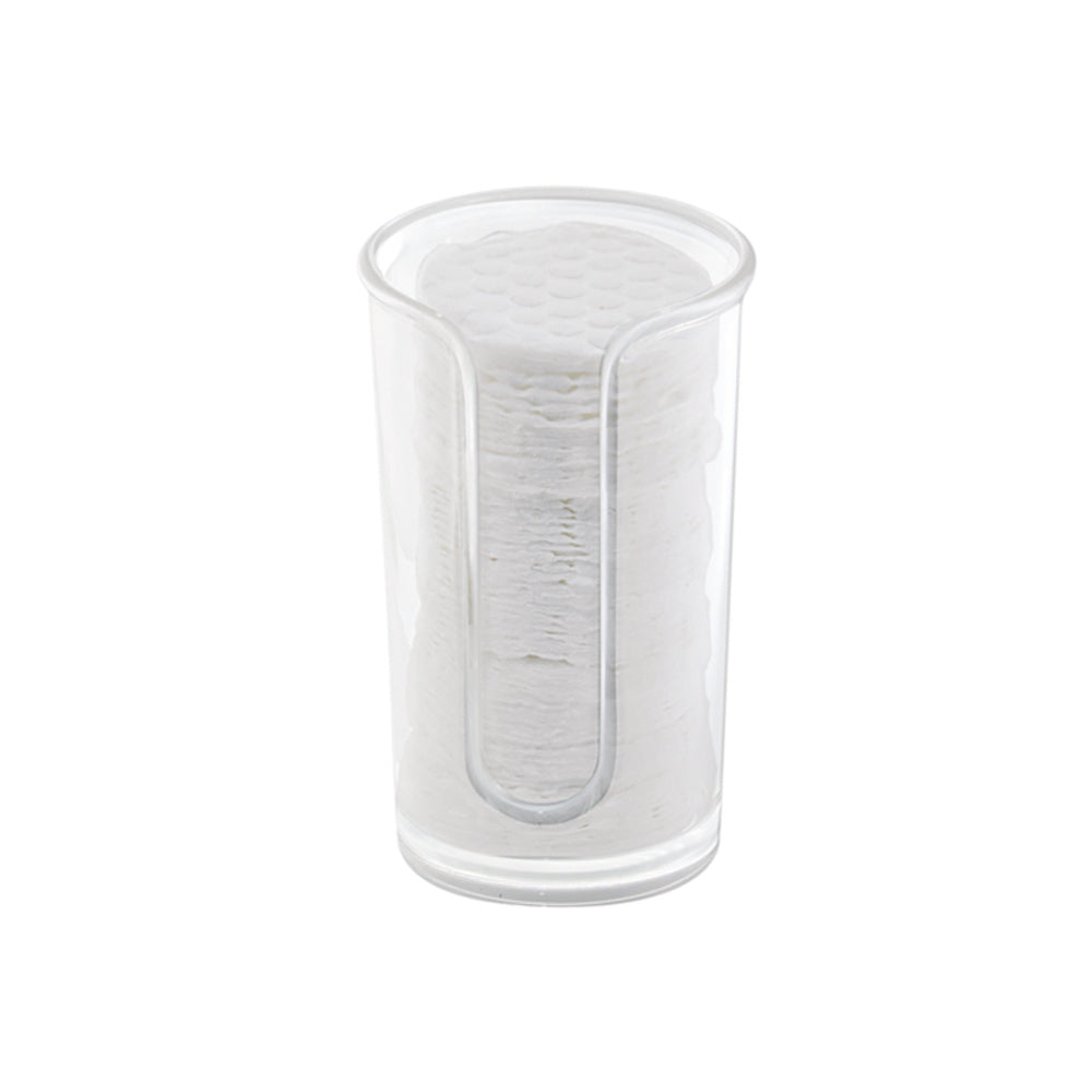 Wattenschijfjeshouder, 7.5 x 13 cm, Transparant, Kunststof - iDesign |