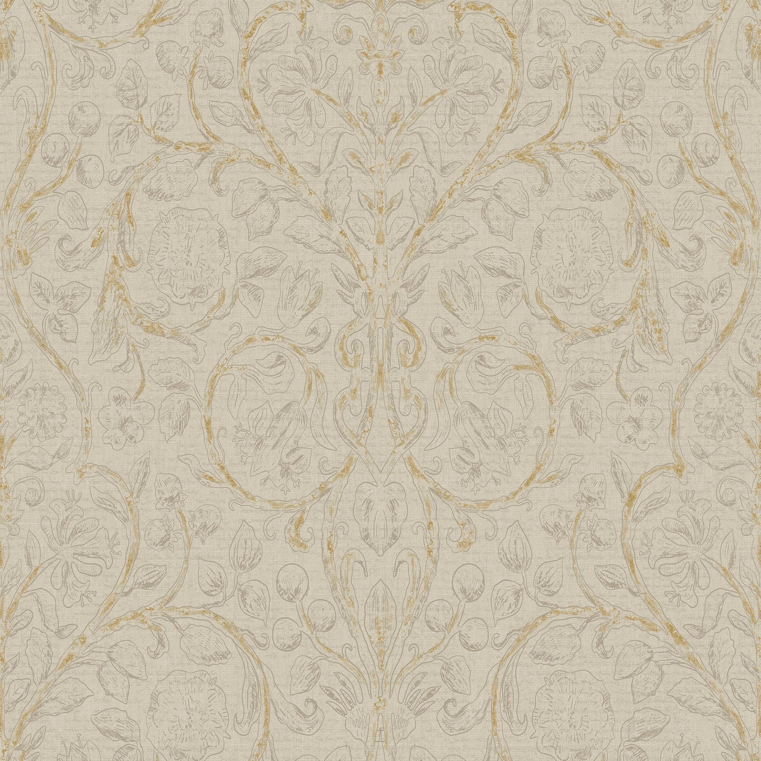 vtwonen vliesbehang Classic Curl Light Grey Lichtgrijs