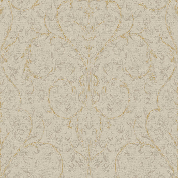 vtwonen vliesbehang Classic Curl Light Grey Lichtgrijs