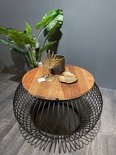 FURNILUX - Salontafel Mangohout  - Rond - 70 x 70 x 52 cm