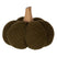 Clayre & Eef Decoratie Pompoen 13 cm Groen Stof Woondecoratie