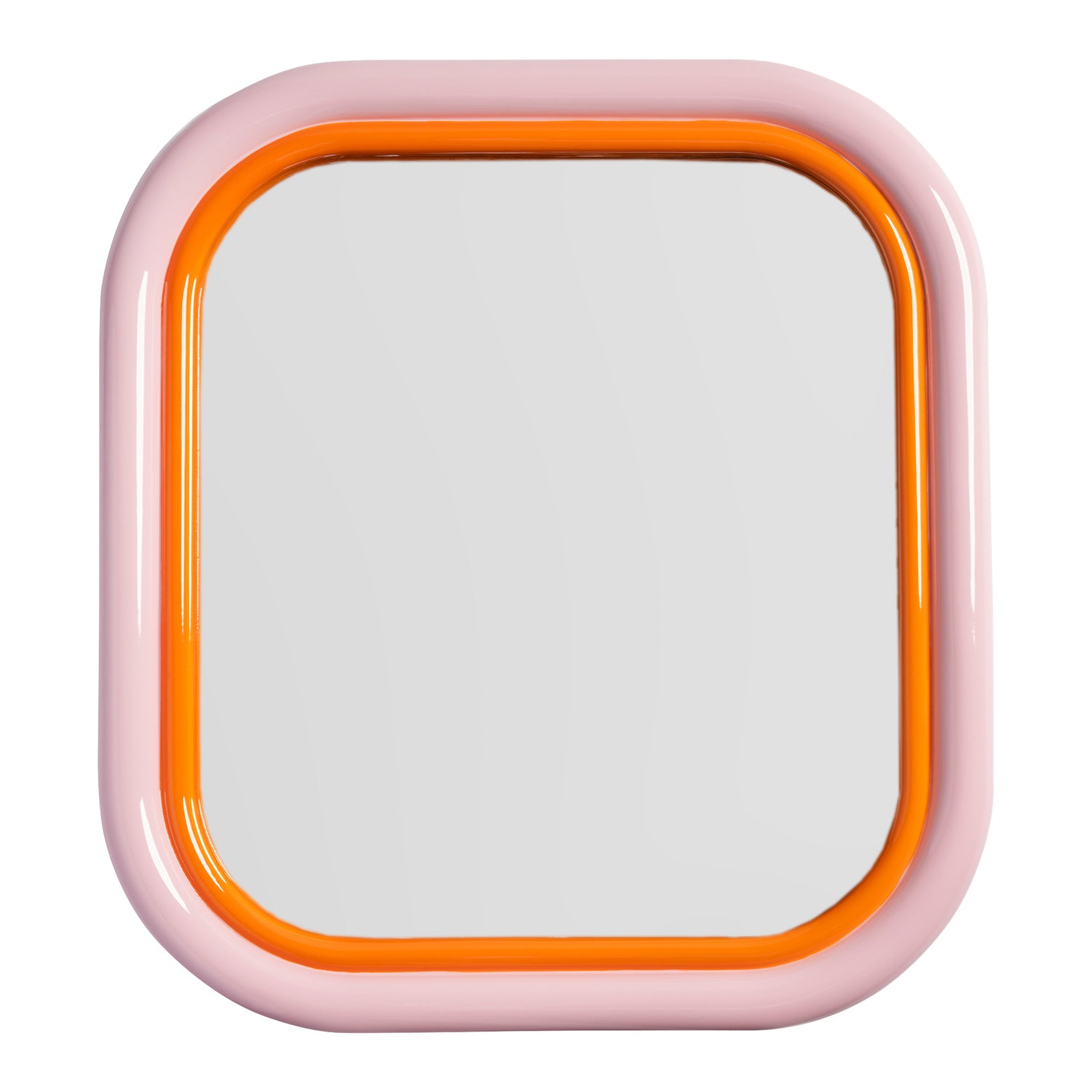 &k amsterdam Sleek Spiegel Vierkant - Roze