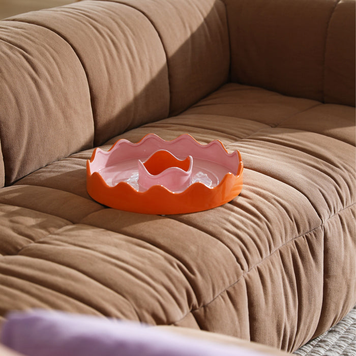 &k amsterdam Wiggle Schaal Ø 32 cm - Oranje