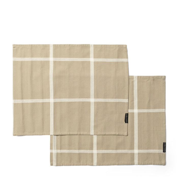 Riviera Maison Textielen placemat beige, Placemats - Classic set van 2