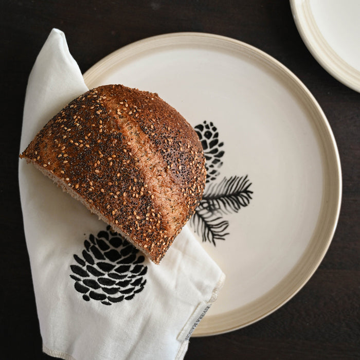 Riviera Maison Textielen servetten bruin - Dusty Pine Cone set van 2