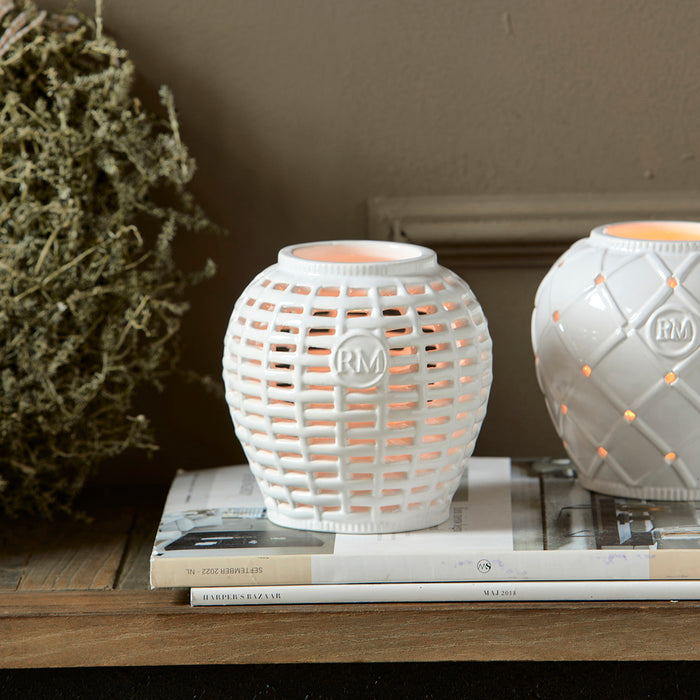 Riviera Maison Waxinelichthouder wit, Kaarsenhouder - RM Leatitia