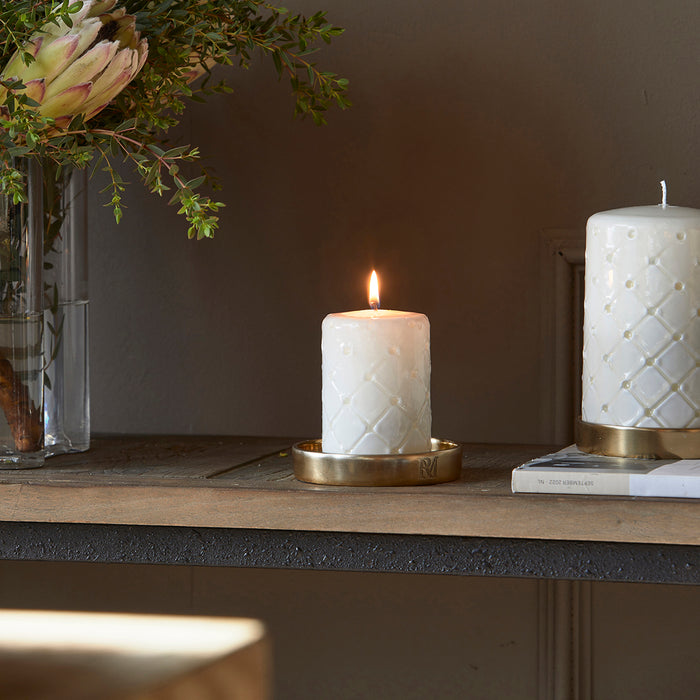 Riviera Maison Kaarsenhouder goud, Stompkaars - RM Maxime - Aluminium