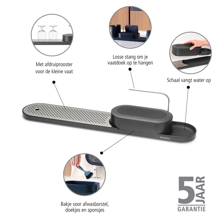 Brabantia SinkStyle Organiser 2-delig - Infinite Grey