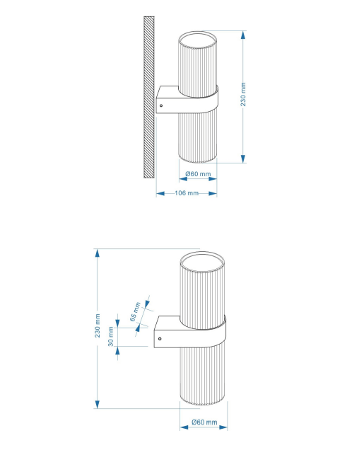 Maytoni - Wandlamp Dynamics Zwart 23 cm  .