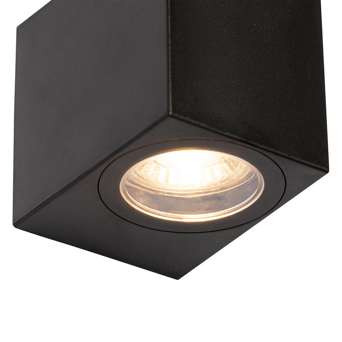 QAZQA Moderne buiten wandlamp zwart kunststof - Baleno