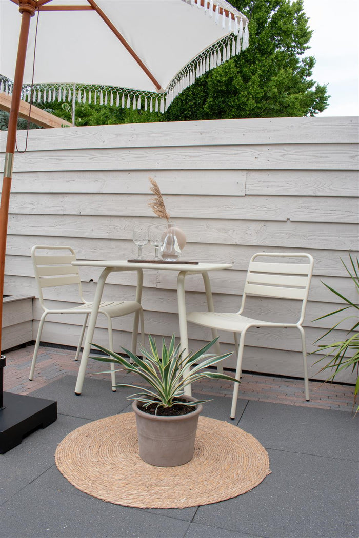 Metalen tuinset Max ivoor 80 cm