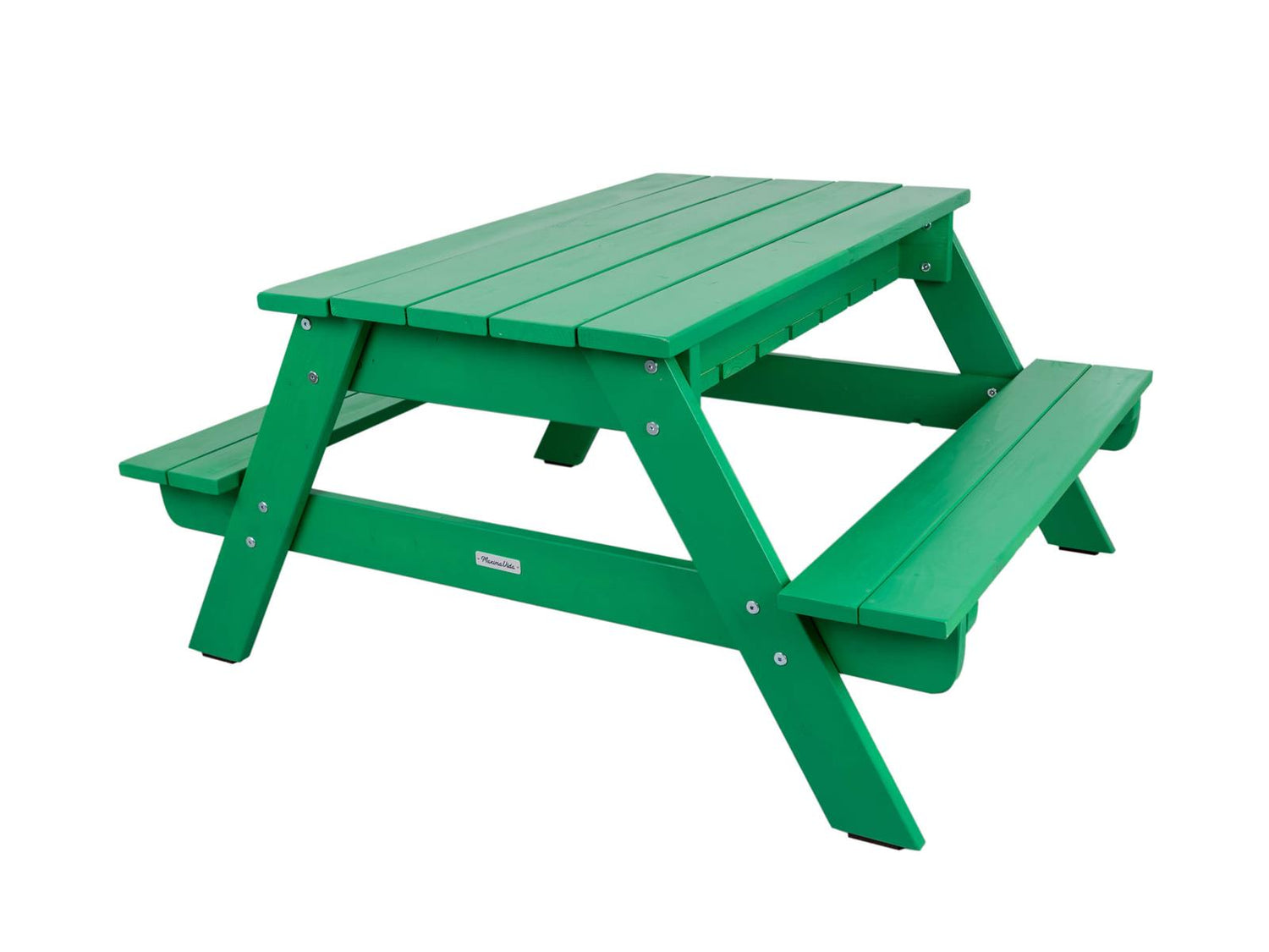 MaximaVida houten kinderpicknicktafel Curaçao 100 cm groen