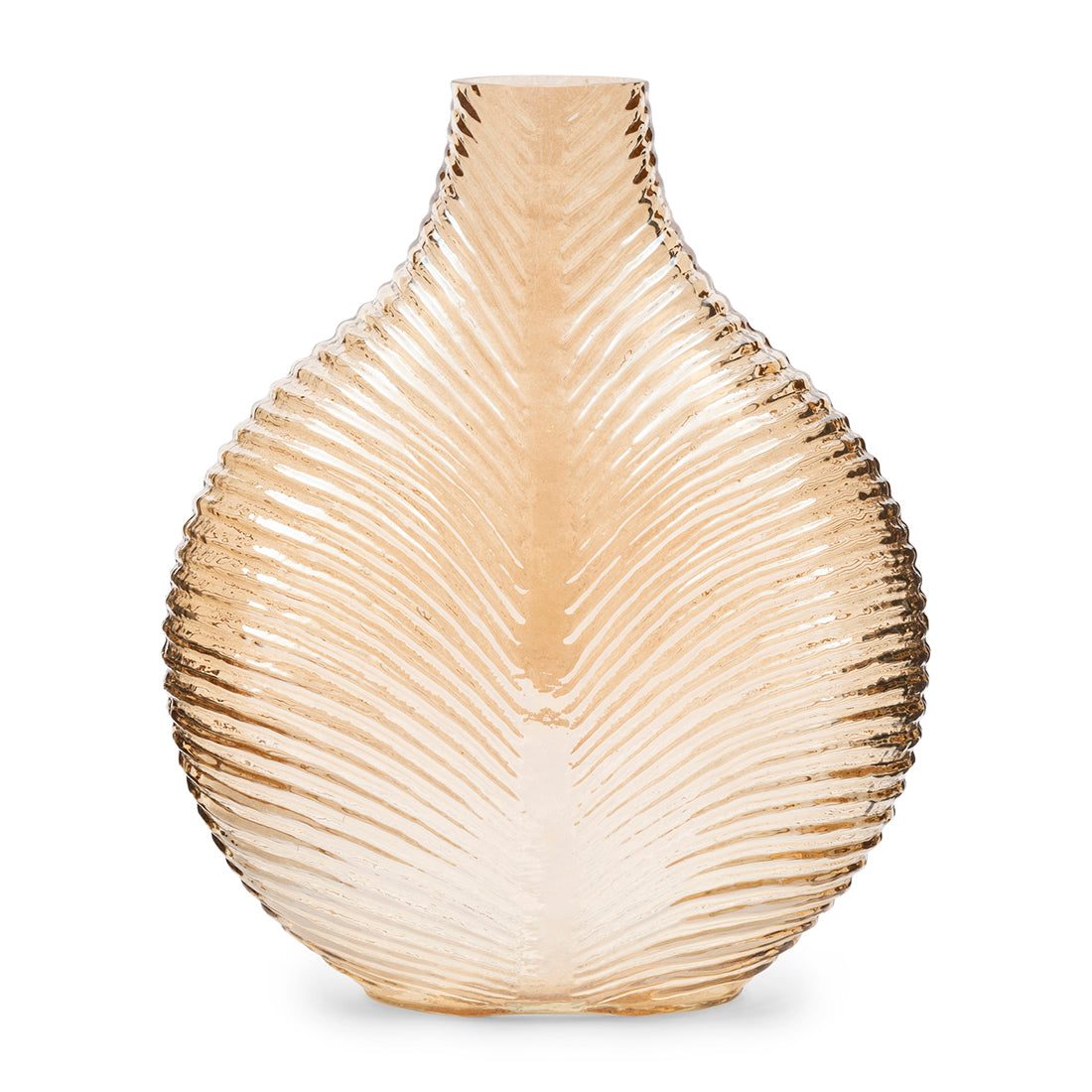 Riviera Maison Vaas goud, Bloemenvaas - RM Emilia - Glas