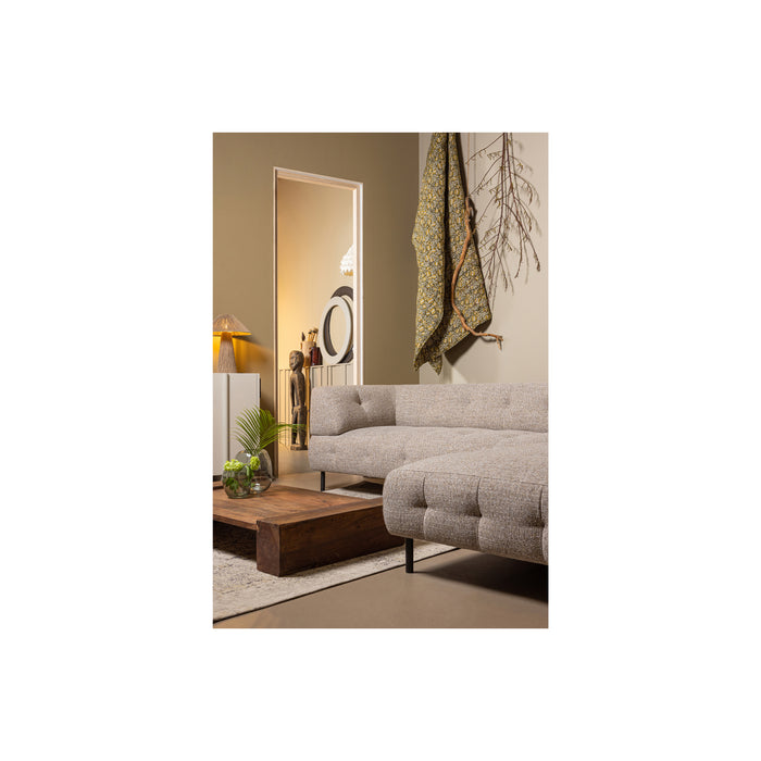 WOOOD Lloyd Hoekbank Rechts - Bruin Melange