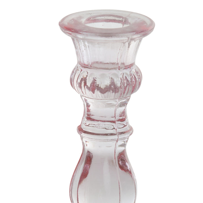 Light & Living Kandelaar Aguma M - Roze - Glas - 11x18x11cm (BxHxD)
