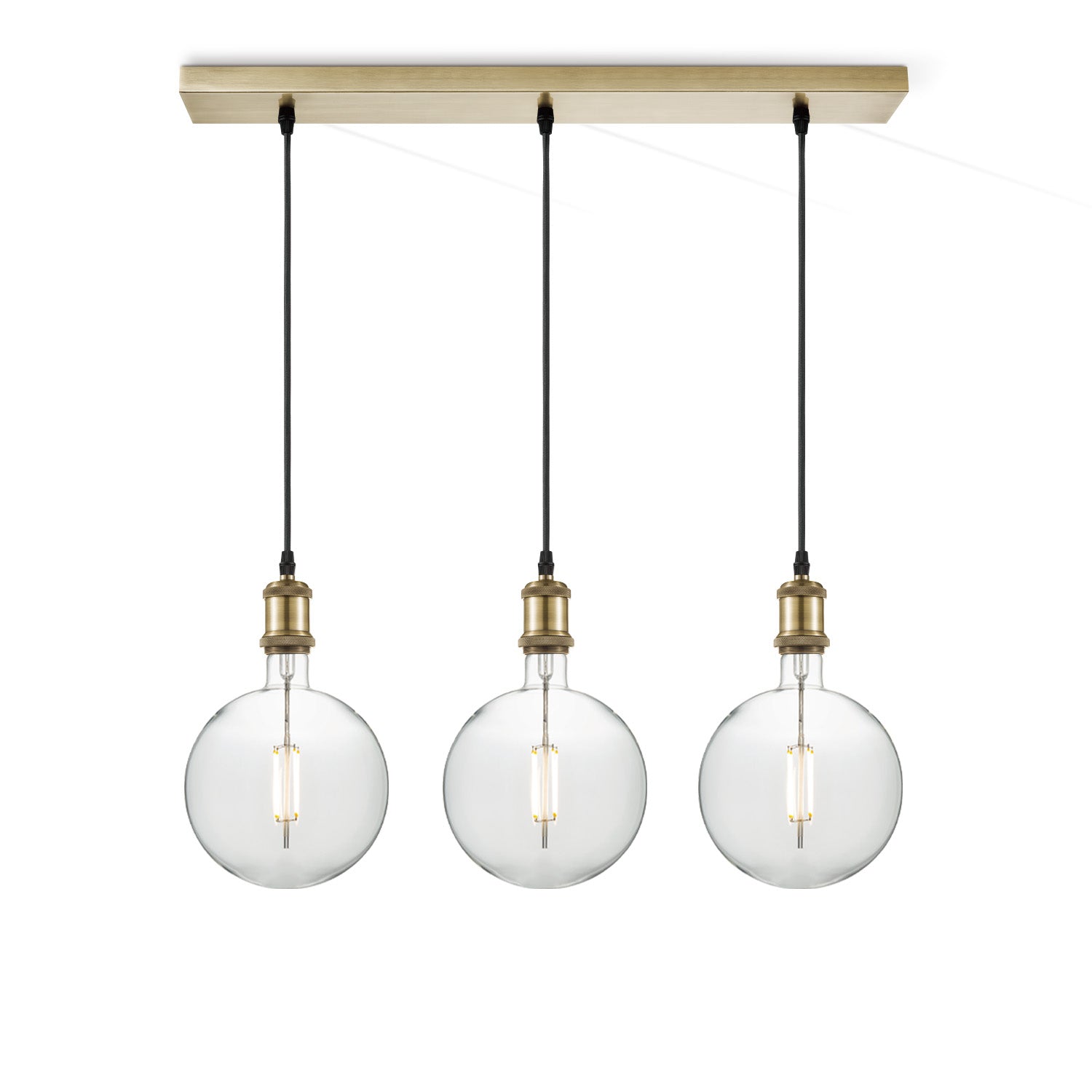 Home Sweet Home hanglamp vintage Globe LED 3L G125 dimbaar E27 helder