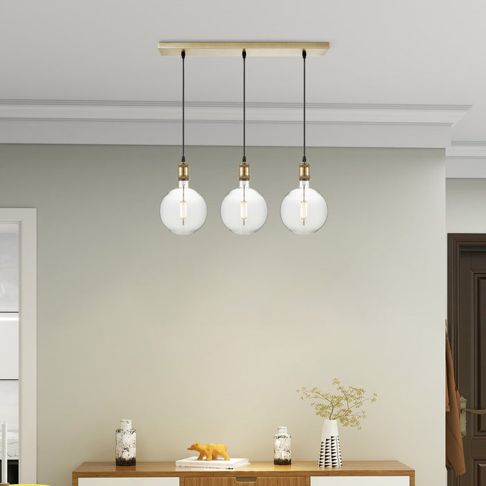 Home Sweet Home hanglamp vintage Globe LED 3L G125 dimbaar E27 helder