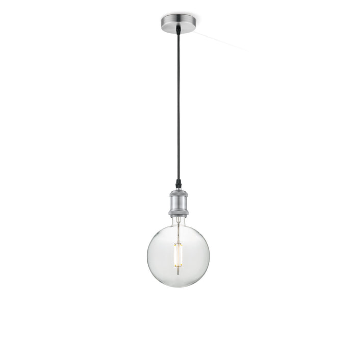 Home Sweet Home hanglamp chroom vintage Globe G125 dimbaar E27 helder