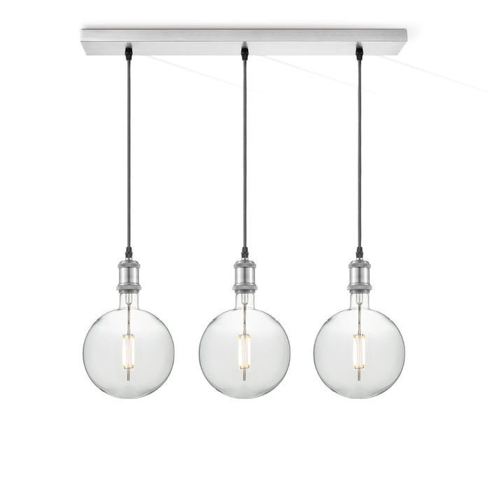 Home Sweet Home hanglamp chroom vintage Globe 3L G125 dimbaar helder