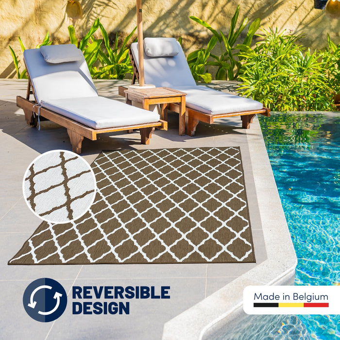 Studio M PERSIAN Dubbelzijdig Buitenkleed - 190x280 cm - Beige|Bruin