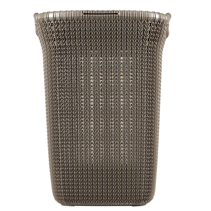 Curver Knit Wasmand met deksel - 57 l - set van 2 - Bruin