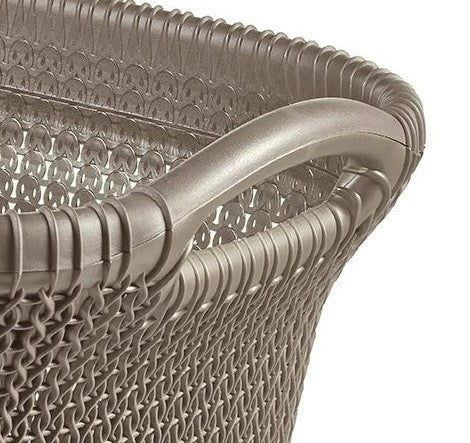 Curver Knit Wasmand met deksel - 57 l - set van 2 - Bruin