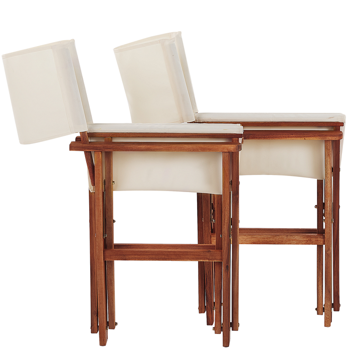 Beliani-CINE -Tuinstoel set van 2-Groen|Roze|Flamingo-Polyester